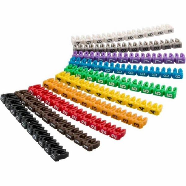 goobay Označovací klipy na kabel do průměru 2.5-4mm, 10x1...