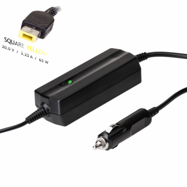Akyga Auto Nabíjecka na notebook 20V/3.25A 65W Slim Tip p...
