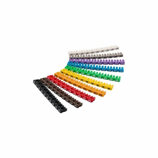 goobay Označovací klipy na kabel do průměru 2.5mm, 10x10k...