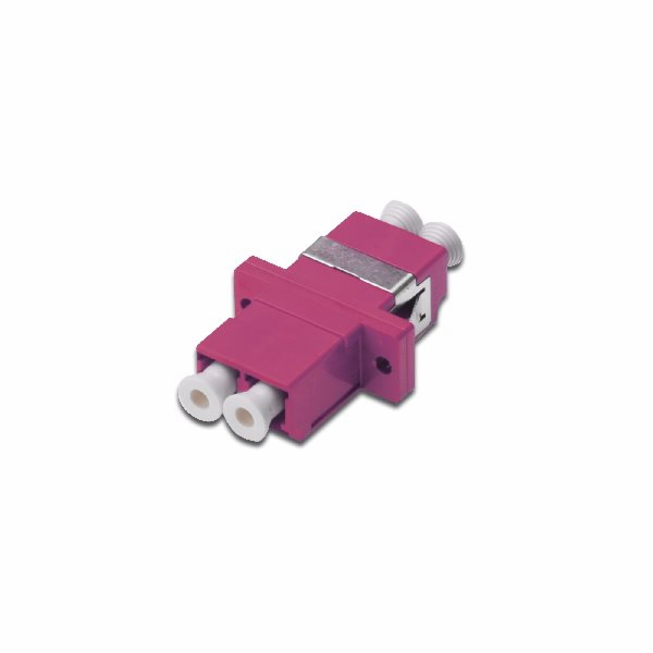 Digitus LC/LC Coupler, OM4, Color RAL 4003 Zirconia Ceram...