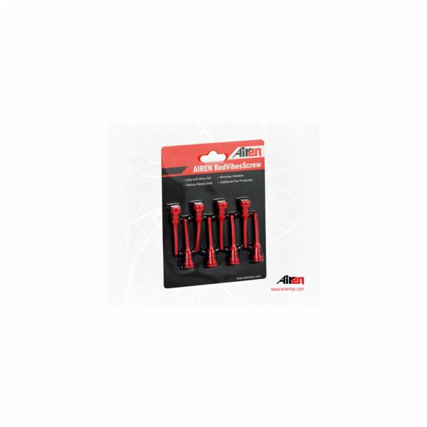 AIREN RedVibes Screw (8pcs Red color pack)