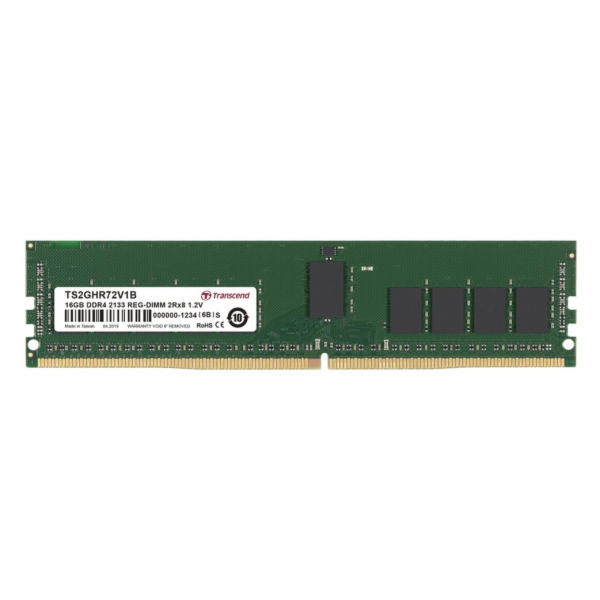 Transcend paměť 16GB DDR4 2133 REG-DIMM 2Rx8 CL15 