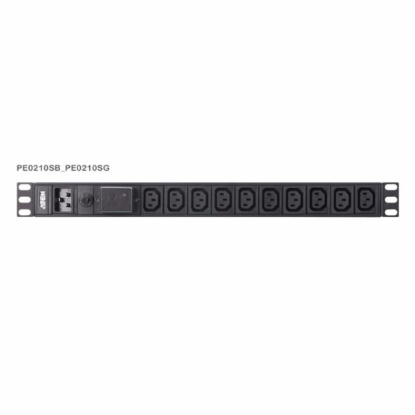 Aten PE0210S Základní 1U PDU s přepěťovou ochranou 16A Vs...