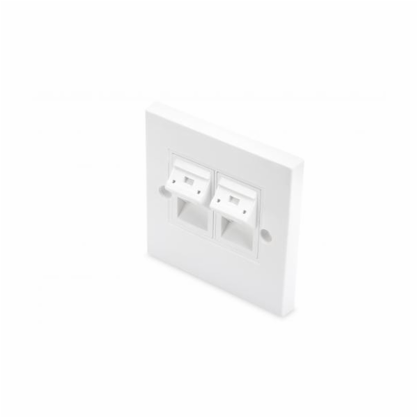 DIGITUS čelní deska pro Keystone Jacks, 2x protiprachový ...