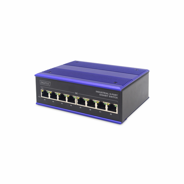 DIGITUS Professional Industrial 8-Port Gigabit Switch