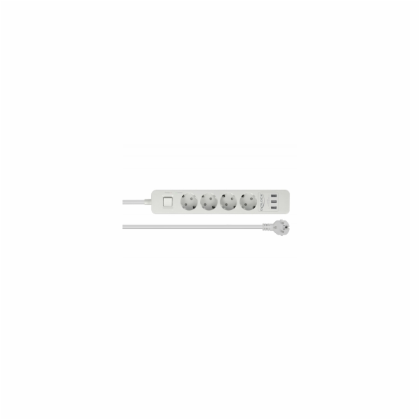 DeLOCK prodlužovací kabel 4-cestný, 3x USB