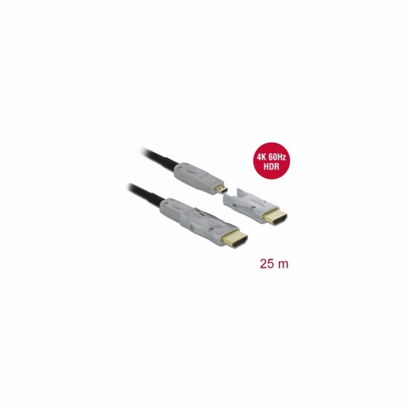 Delock Aktivní optický kabel HDMI 4K 60 Hz 25 m