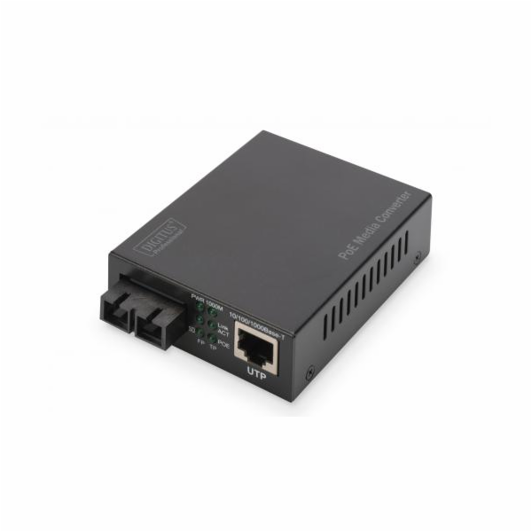 Digitus Gigabit PoE Medienkonverter, RJ45 / SC, MM