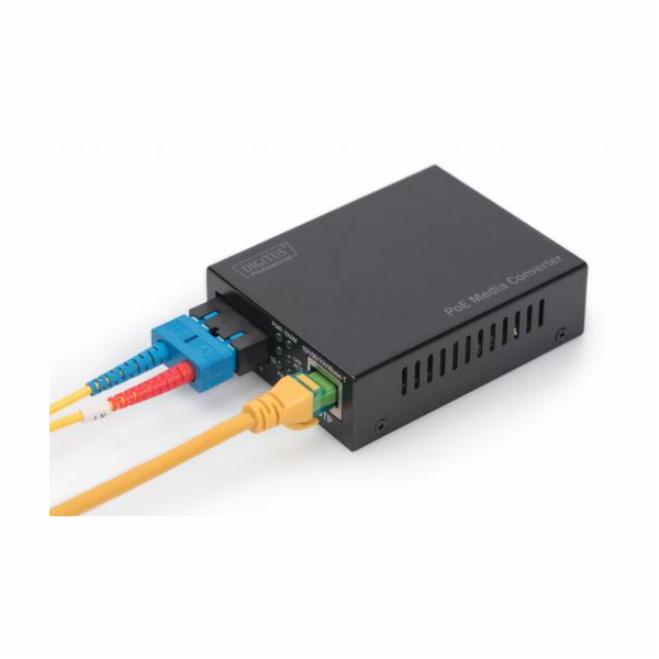 Digitus Digitus Gigabit PoE Medienkonverter, RJ45 / SC, SM