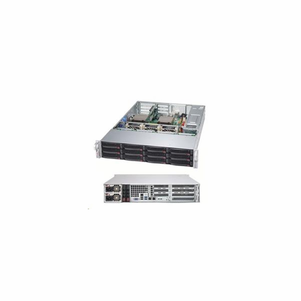 SUPERMICRO 2U chassis 8xSAS3 12Gbps+4x(NVMe nebo SAS3), 2...