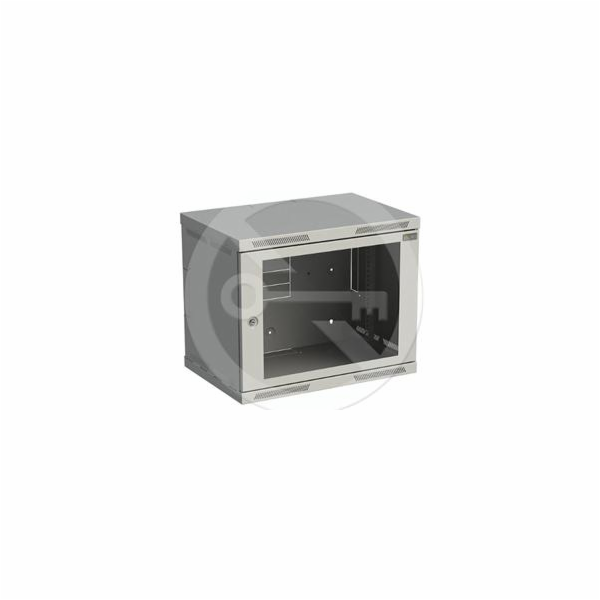 SOLARIX Nástenný rozvádzač SENSA 9U 400mm, sklo