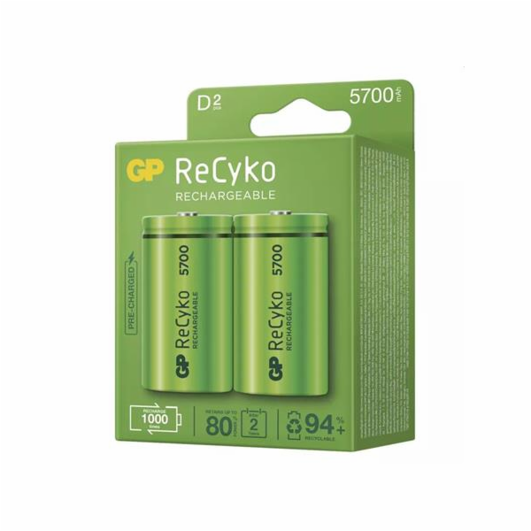 Nabíjecí baterie GP ReCyko 5700 D (HR20), 2 ks