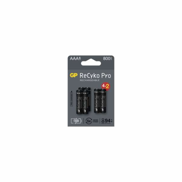 GP Nabíjecí bat. ReCyko Pro AAA (HR03) 800mAh- 6ks