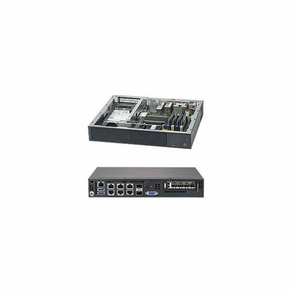SUPERMICRO Micro 1U mini ITX chassis 2x 2,5" int. HDD, be...