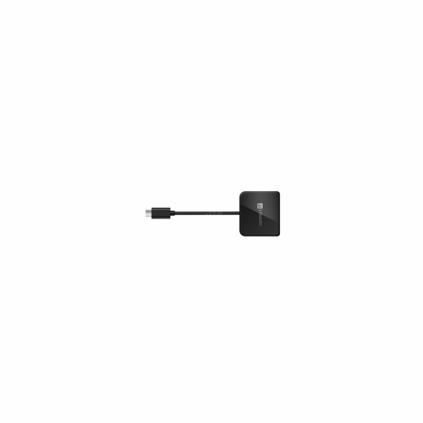 CONNECT IT USB-C hub, 3v1 (USB-C,USB-A,HDMI), externí, ČERNÝ
