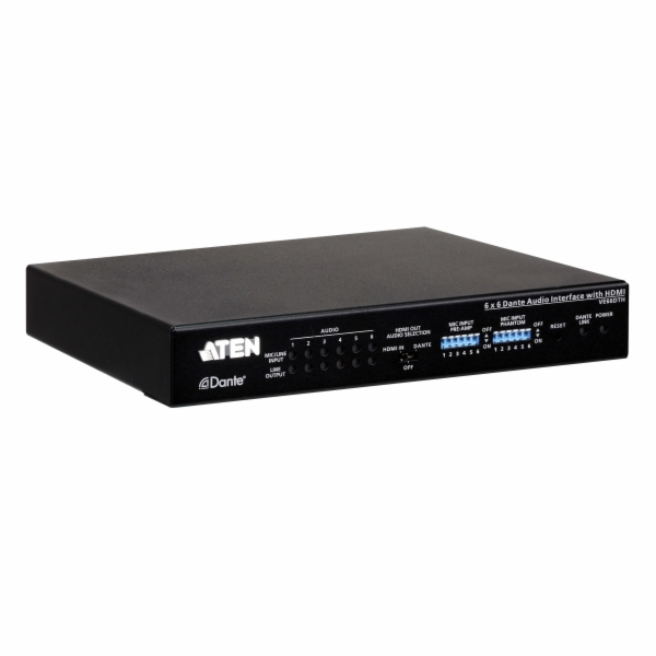 ATEN 6 x 6 Dante Audio Interface with HDMI