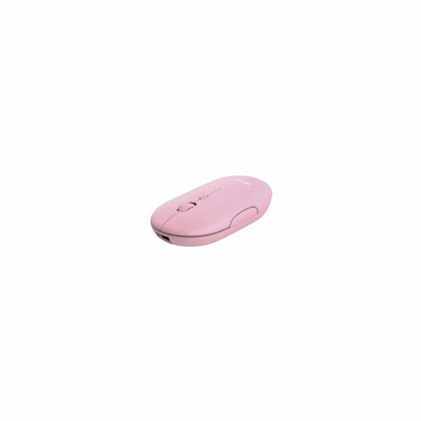 TRUST PUCK/Cestovní/Optická/1 600 DPI/USB+BT/Růžová