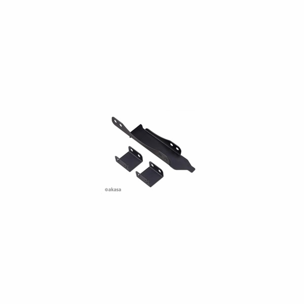 AKASA držák PCI slotu, pro 120mm ventilátor, černá