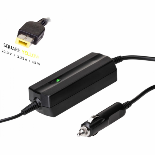 TRX Akyga napájecí adaptér do auta/ 20V/ 3,25A/ 65W/ Squa...