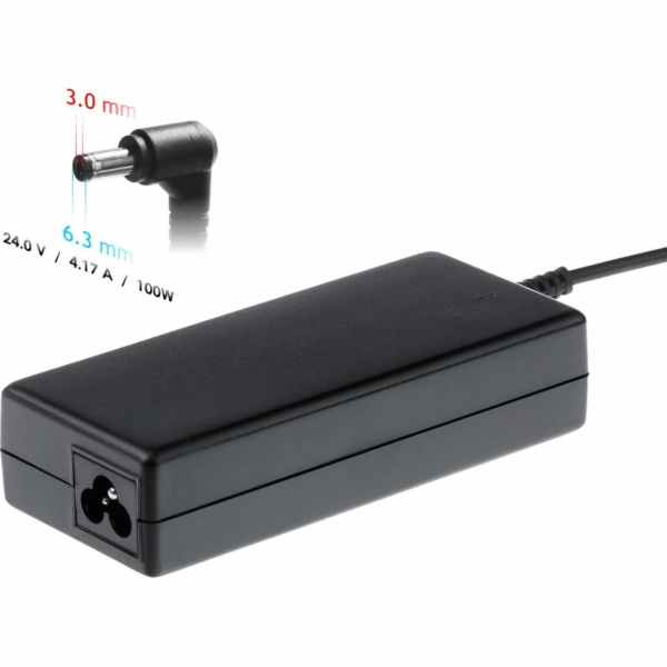 Akyga Nabíjecka na notebook 24V/4.17A 100W 6.3 x 3.0 mm p...