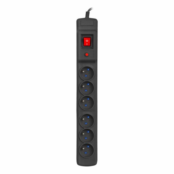 ARMAC přepěťová ochrana Multi M6, 6x zásuvka, FR, vypínač...