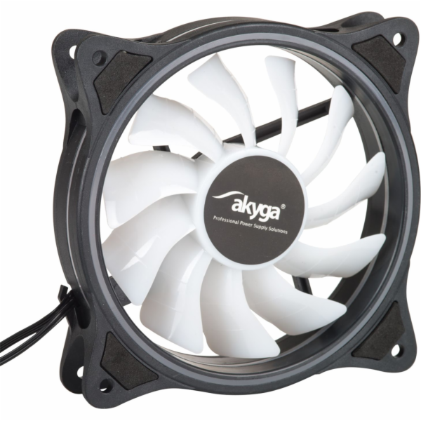 Akyga ventilátor 120mm/mini 6 pin/15 LED/RGB 