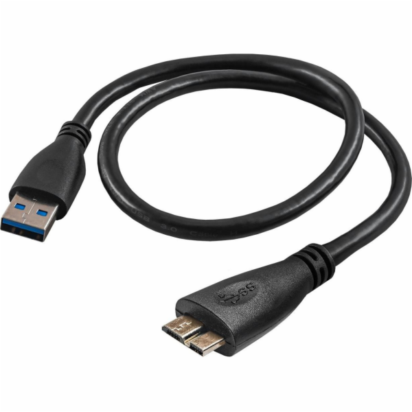 Akyga USB 3.0 A-microB 0.5m/černá  