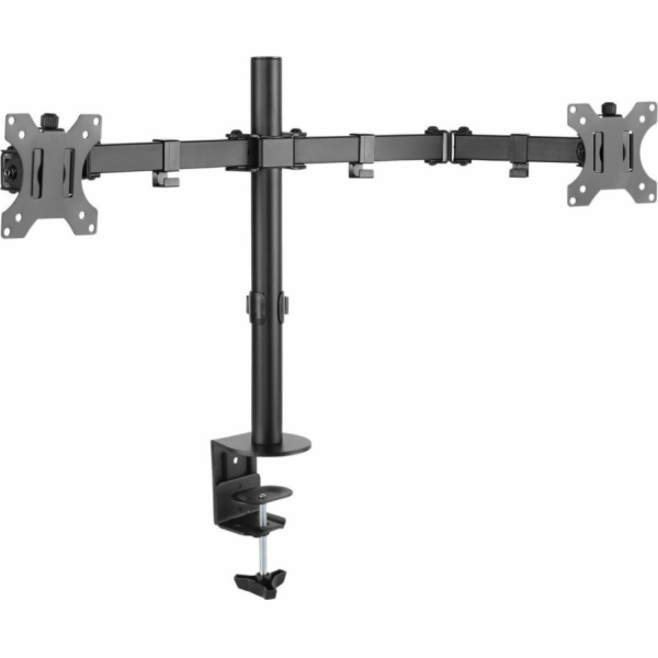 TECHLY Desk Stand for 2 Monitors with Clamp 13-32inch