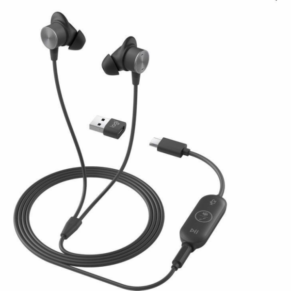 Logitech Zone Wired Earbuds - Náhlavní souprava - špuntov...
