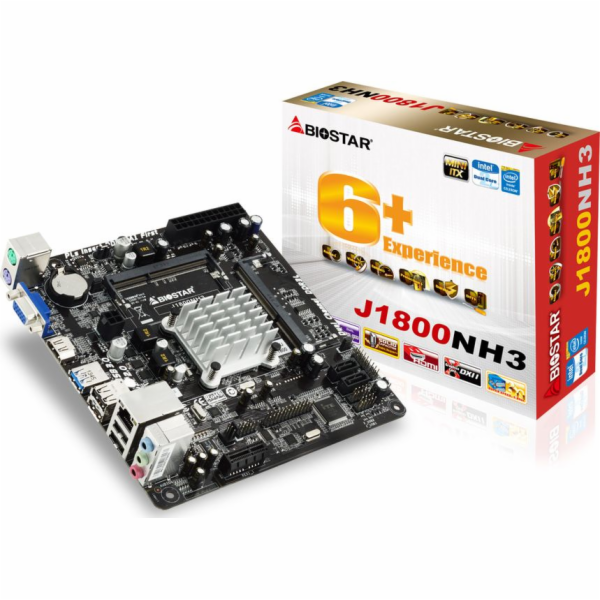 BIOSTAR, Intel J1800, MiniITX, GbE 