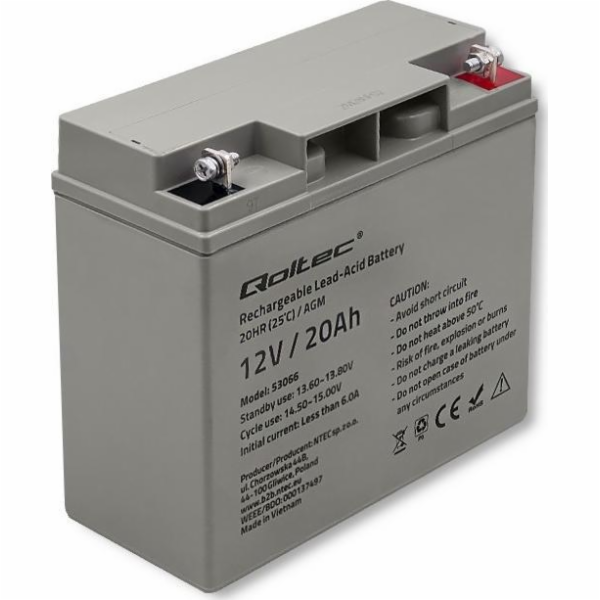 Akumulator AGM | 12V | 20Ah | max. 300A 