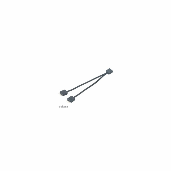 AKASA rozbočovač pro RGB LED 1x female/2x male, 2ks v bal...