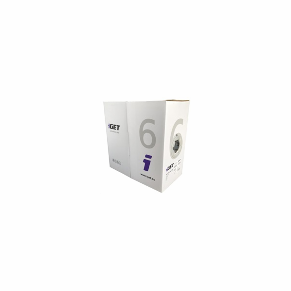 Instalační kabel iGET CAT6 UTP PVC Eca 305m/box, kabel dr...