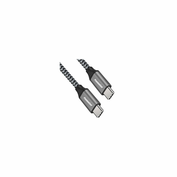 PREMIUMCORD Kabel USB-C M/M, 100W 20V/5A 480Mbps bavlněný...