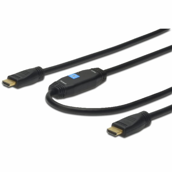 Digitus HDMI High Speed connection cable, type A, w/ amp....