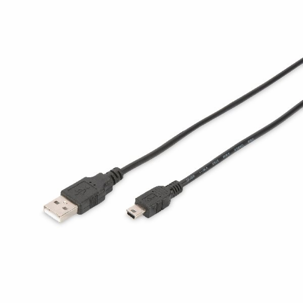 Digitus&nbsp;USB&nbsp;2.0&nbsp;connection&nbsp;cable,&nbsp;type&nbsp;&nbsp;A&nbsp;-&nbsp;mini&nbsp;B&nbsp;(5pin)...
