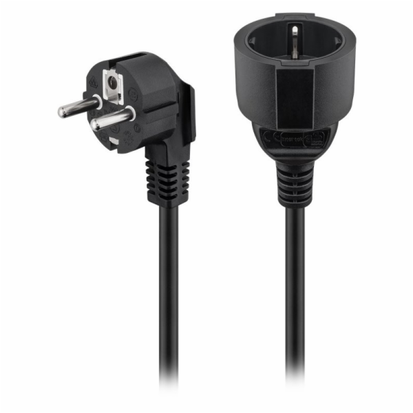 goobay napájecí kabel prodlužovací, 3m, prodlužovací kabel