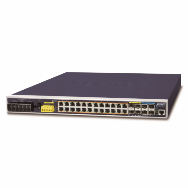 Planet IGS-6325-24P4X průmyslový L3 switch, 24x1Gb, 4x10G...