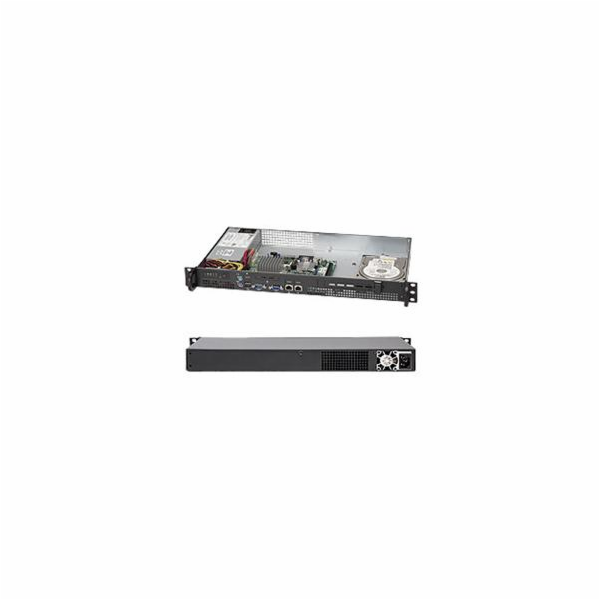 SUPERMICRO mini1U chassis Přední I/O, 1x 3,5" fixed HDD (...