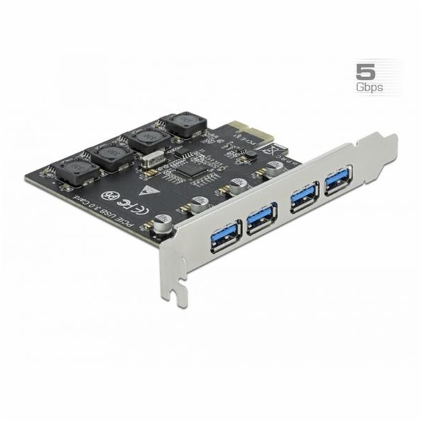 DeLOCK PCIe x1 až 4x ext. USB Type-A USB 3.2 Gen 1, USB ř...