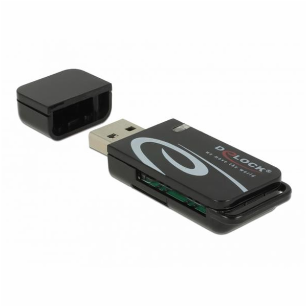 DeLOCK Mini USB 2.0 čtečka karet, čtečka karet