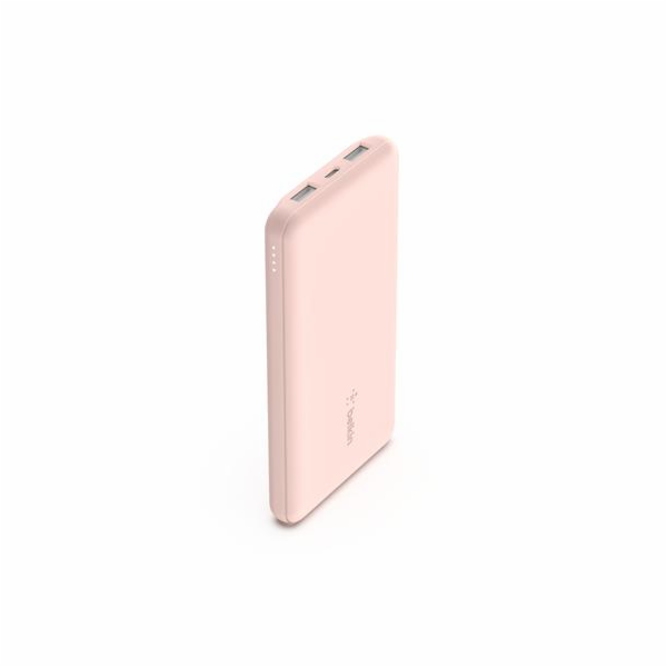 Belkin BOOST CHARGE USB-C PowerBanka, 10000mAh, 15W, růžová