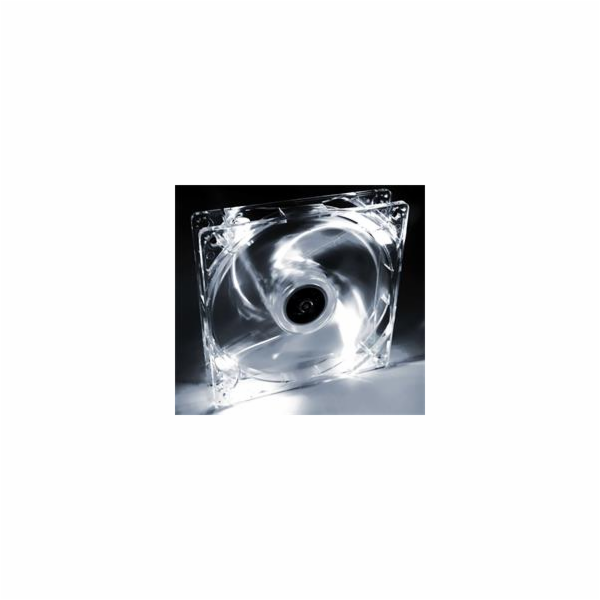 Akyga ventilátor 120mm MOLEX 4 LED/bílá 