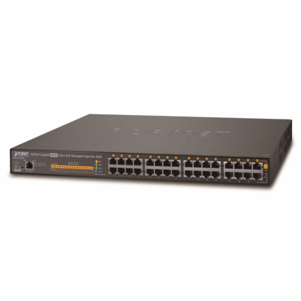 Planet UPOE-1600G Ultra PoE+ injektor, 16 portů, Gigabit,...