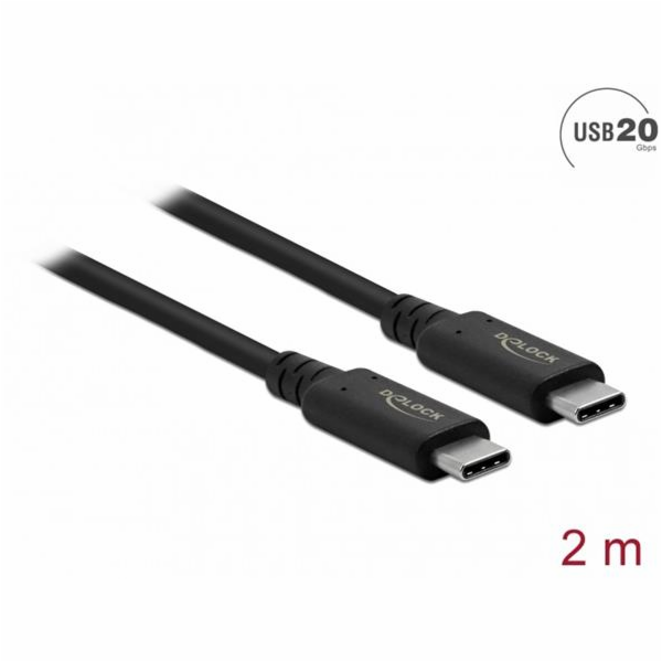 Kabel DeLOCK USB4 Gen 2x2, zástrčka USB-C > zástrčka USB-C