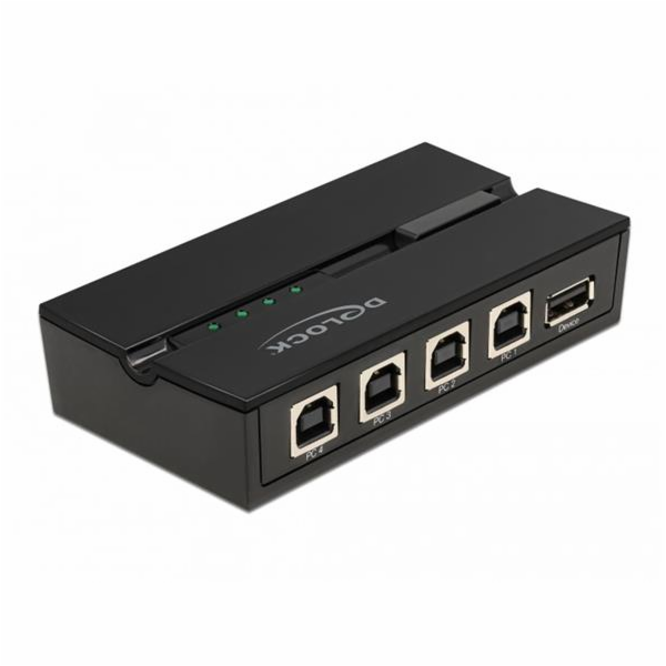 DeLOCK USB 2.0 Switch pro 4 PC na 1 zařízení, USB switch