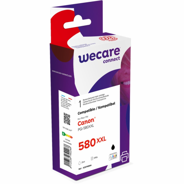 WECARE ARMOR ink kompatibilní s CANON PGi-580XXLBK,černá/...