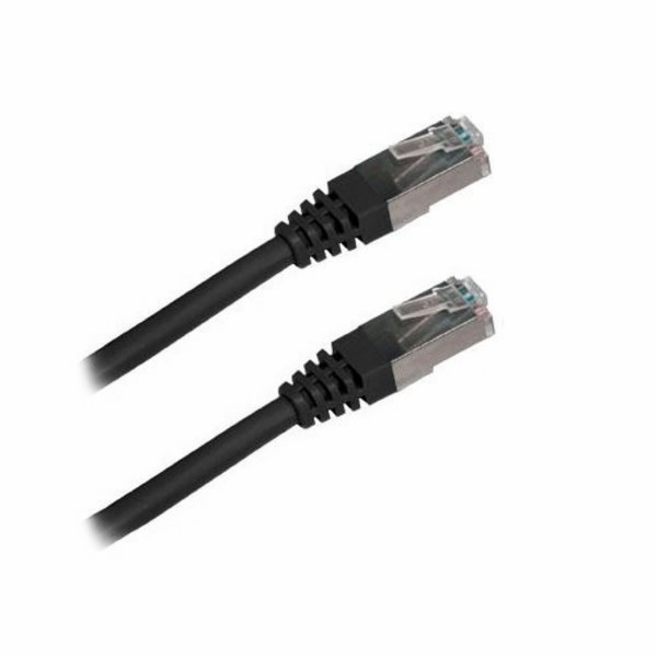XtendLan patch kabel Cat5E, FTP - 1m, černý (prodej po 10...