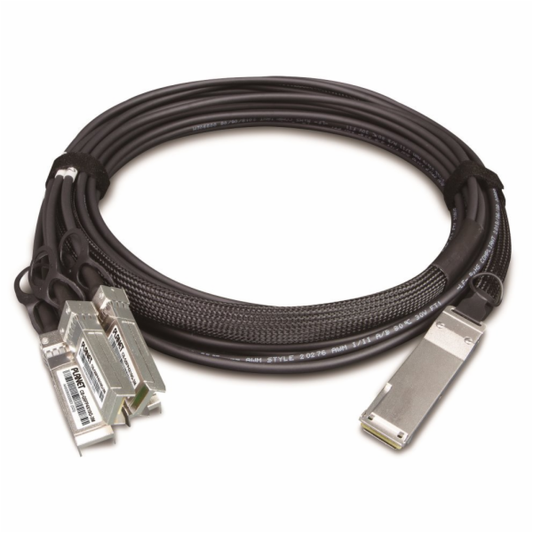 Planet CB-QSFP4X10G-5M, metalický spojovací kabel QSFP+ 4...