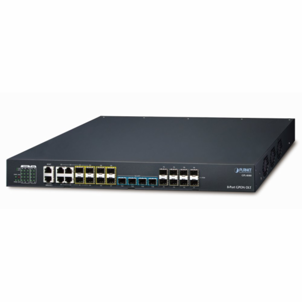 Planet GPON OLT 2.5G, 8x PON, 4x1Gb + 4x1Gb SFP + 4x10Gb ...